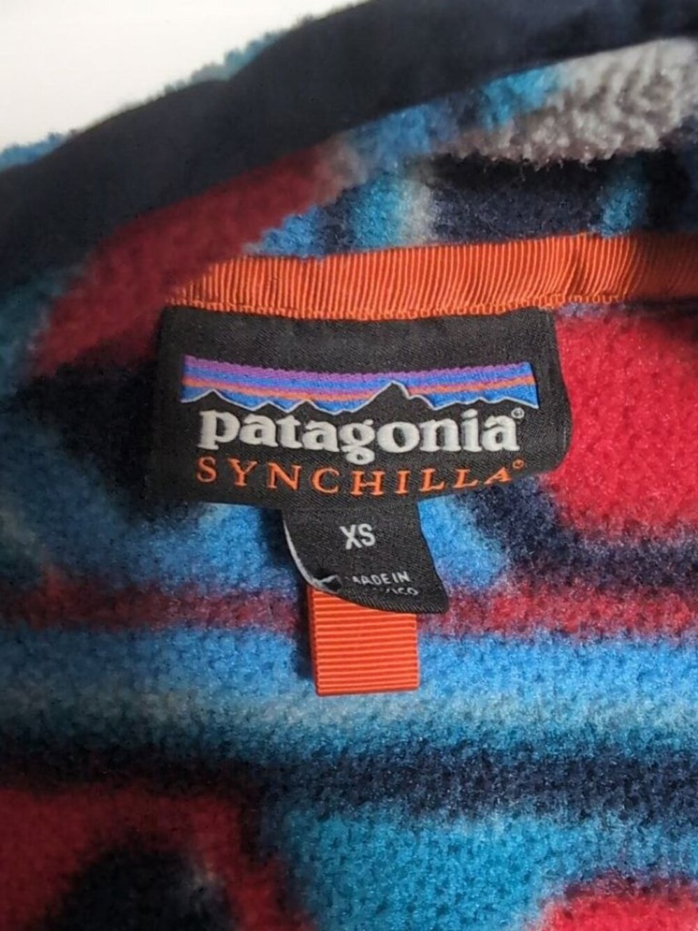Patagonia Synchilla Snap-T Aztec Blue Delta Waves Pullover - Picture 7 of 12